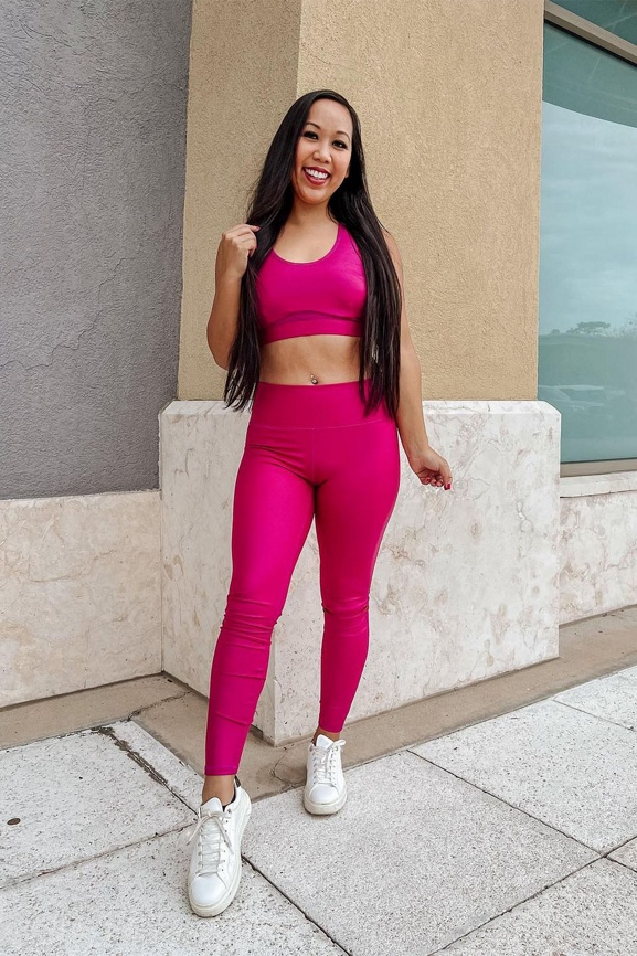 High-Waisted Iridescent Luxe Legging - Fabletics Canada