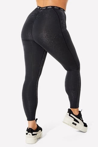 Yitty 1X Spotlight Shaping Ruched Legging Shimmered Iconic Black NWT  Fabletics