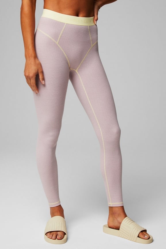 Womens Full Length Leggings Light Pink X-Large
