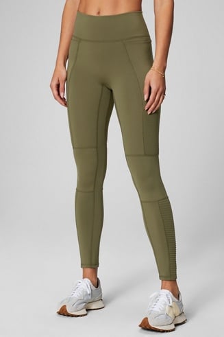 olive green moto leggings