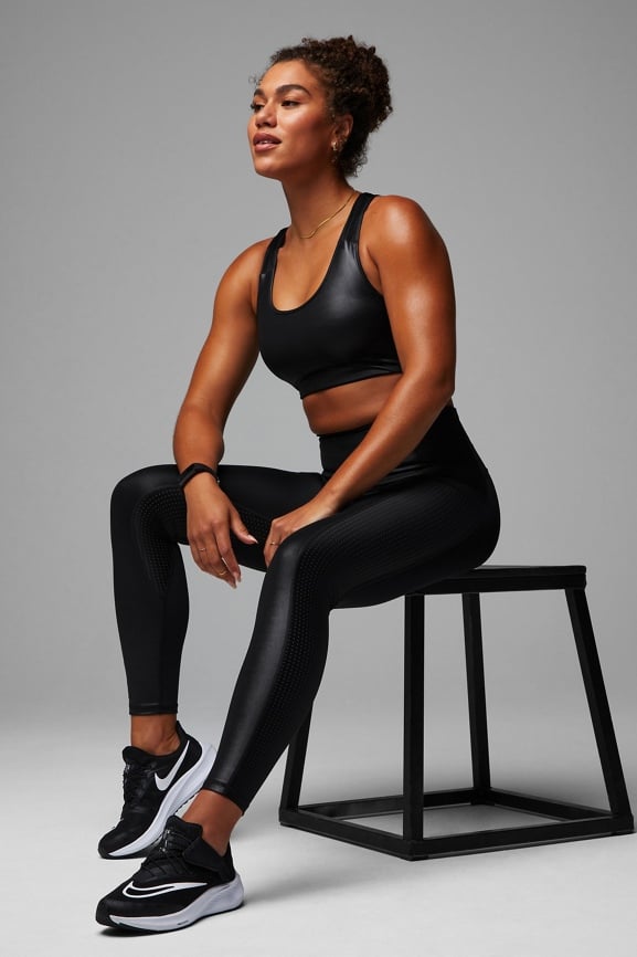 Fabletics  High-Waisted Motion365® Spin 7/8 Deepest Sea/Black - $80 New  With Tags - From Fiona
