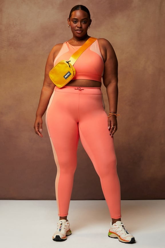 INNERSY Women's Leggings High Waisted Tummy Control Yoga Pants Workout  Legging (L, Orange)