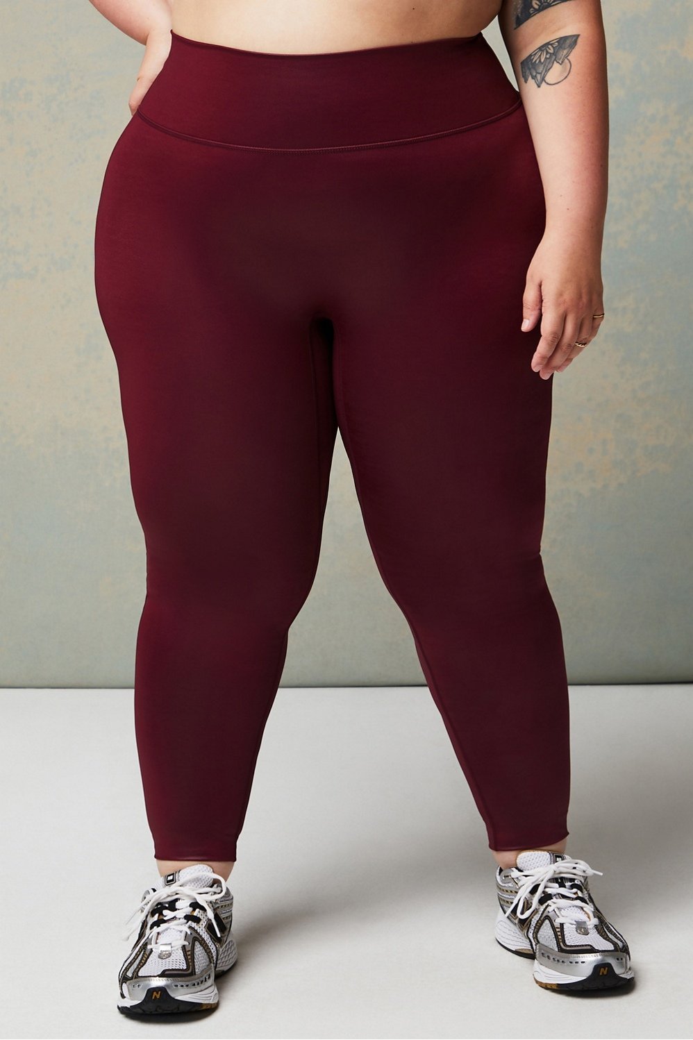 Mossimo Supply Co. Burgundy Leggings Size L - 23% off