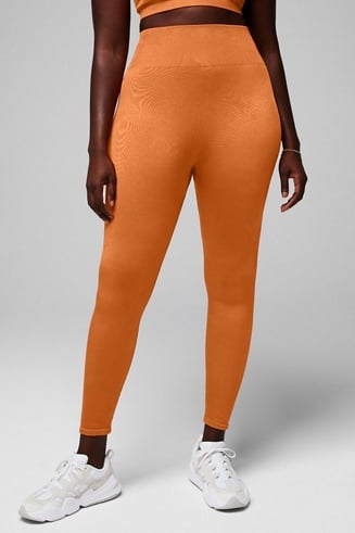 Orange Footless Performance Tights Leggings Style# 1047