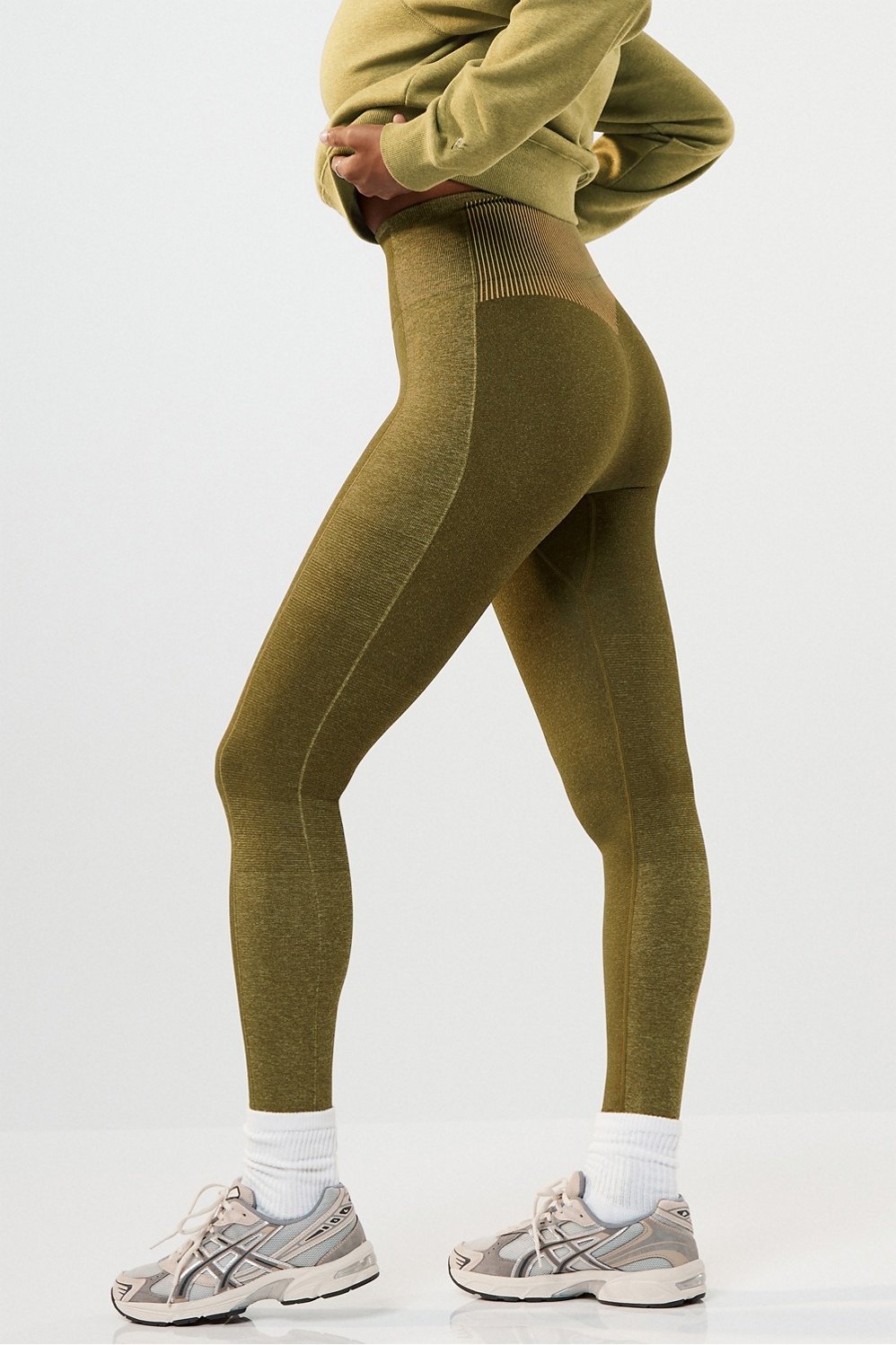 GYMSHARK Training 7/8 Womens Ladies Fitness Gym Legging Brown- XS :  : Fashion