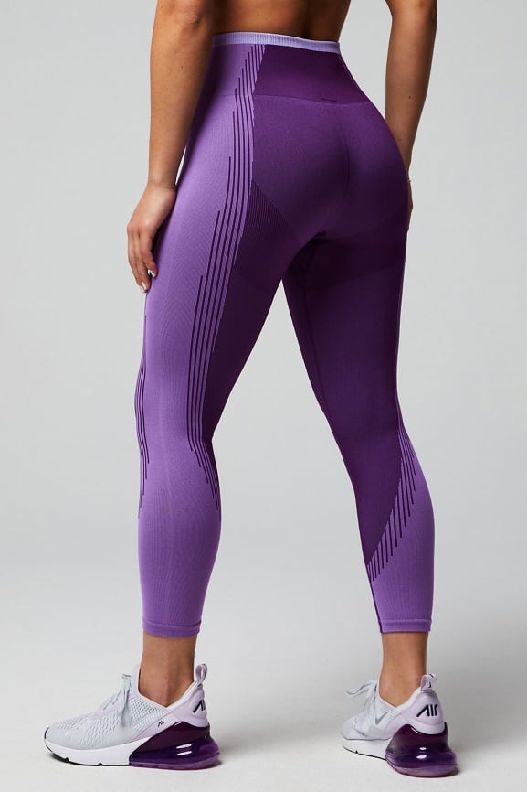 Fabletics Women's High-Waisted Seamless Turbo Legging Size Small Purple