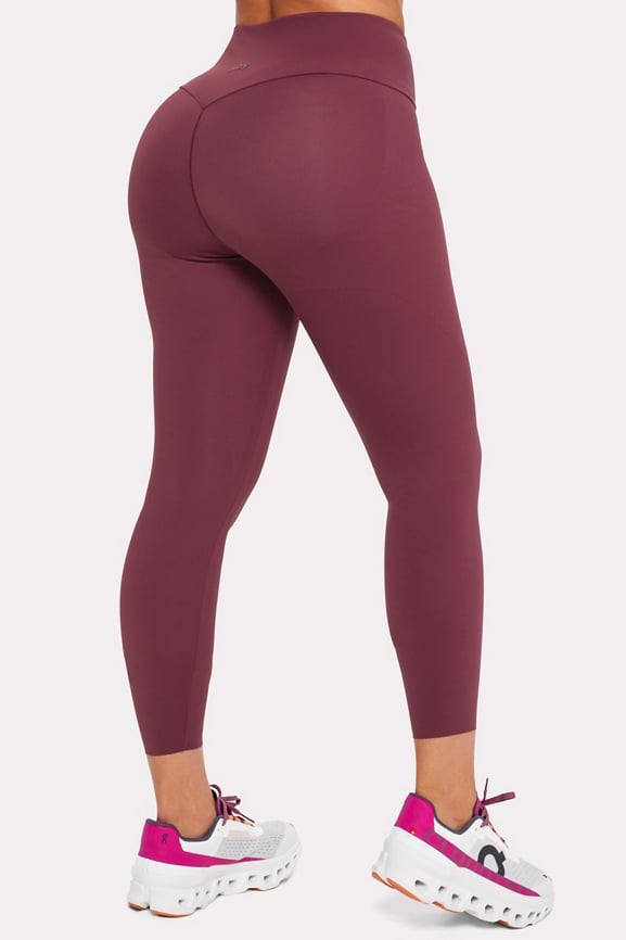 Fabletics maroon outlet leggings