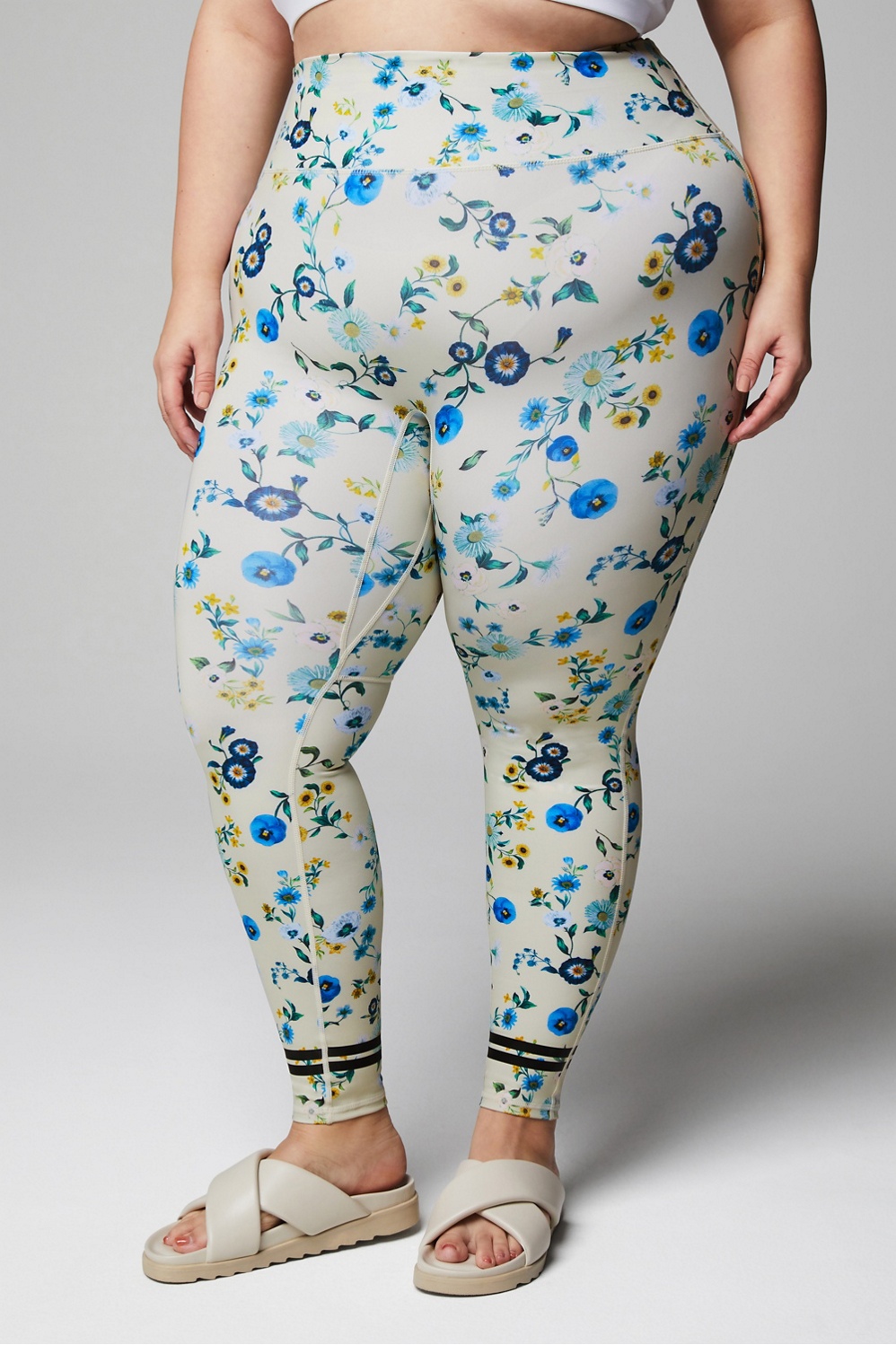 Leggings Depot High Waisted Floral & Space Print Leggings for Women-3  Yoga-R509-Plus Size at  Women's Clothing store