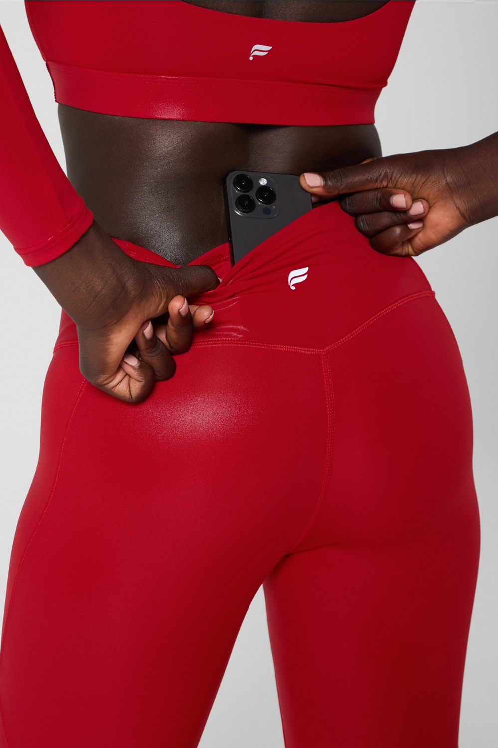 Anywhere Motion365+ Shine Hw Paneled Legging - Fabletics