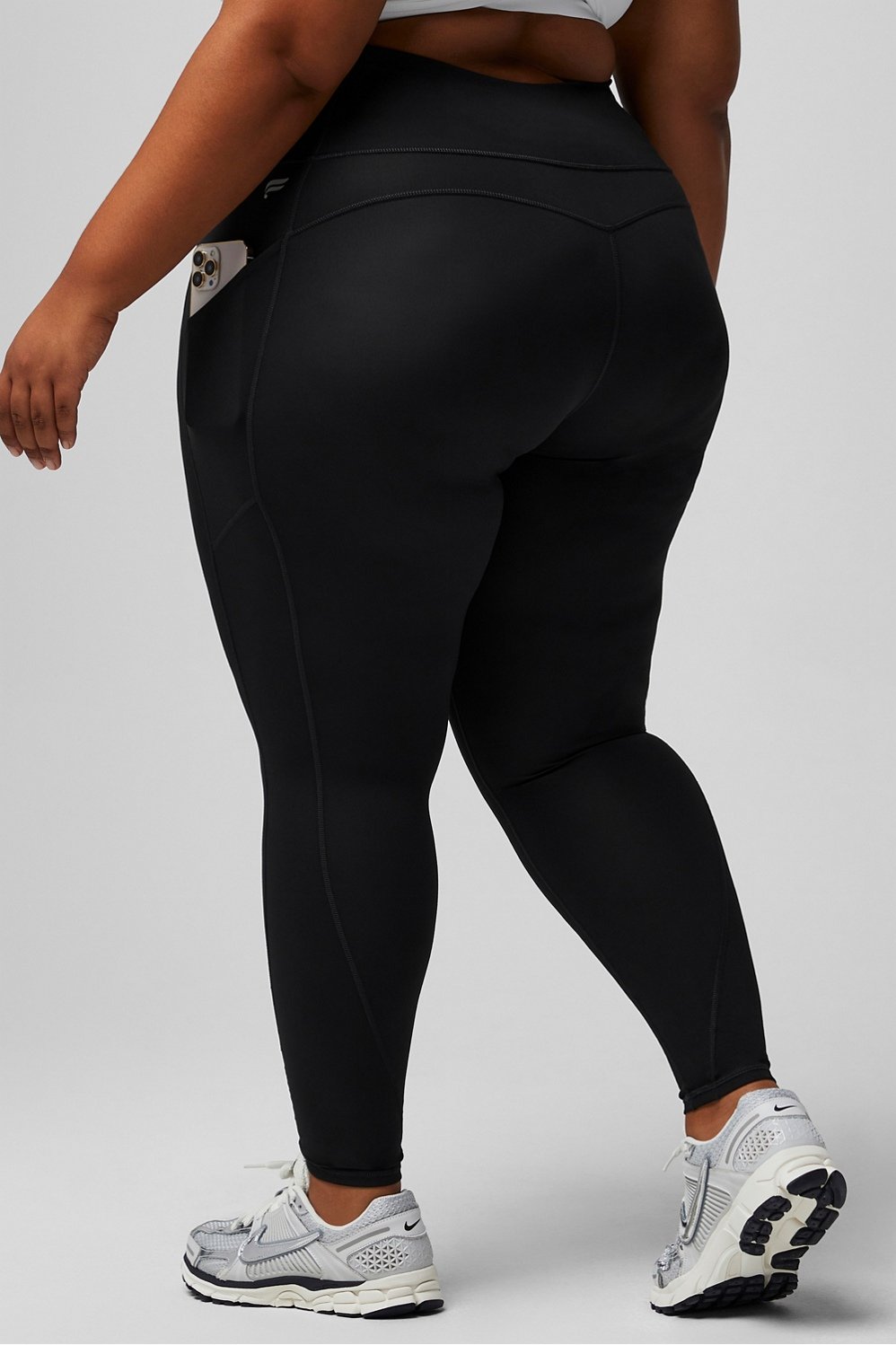 Oasis Pureluxe High-Waisted Legging Tall Womens Black Plus 4X Fabletics-image