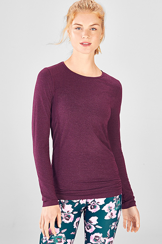 Kathie Seamless Ruched Long-Sleeve Top