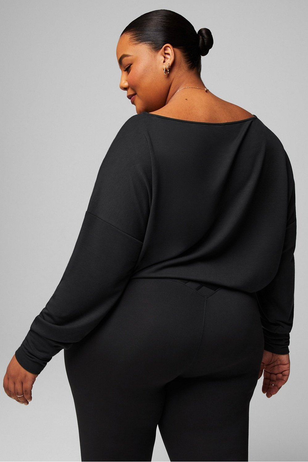 Luxe Terry Off Shoulder Pullover curated on LTK