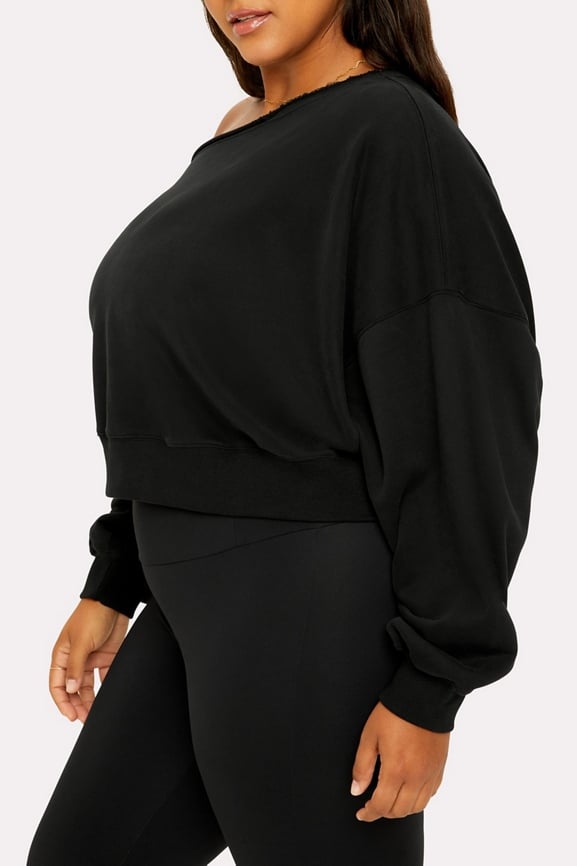Everyday Off-The-Shoulder Sweatshirt