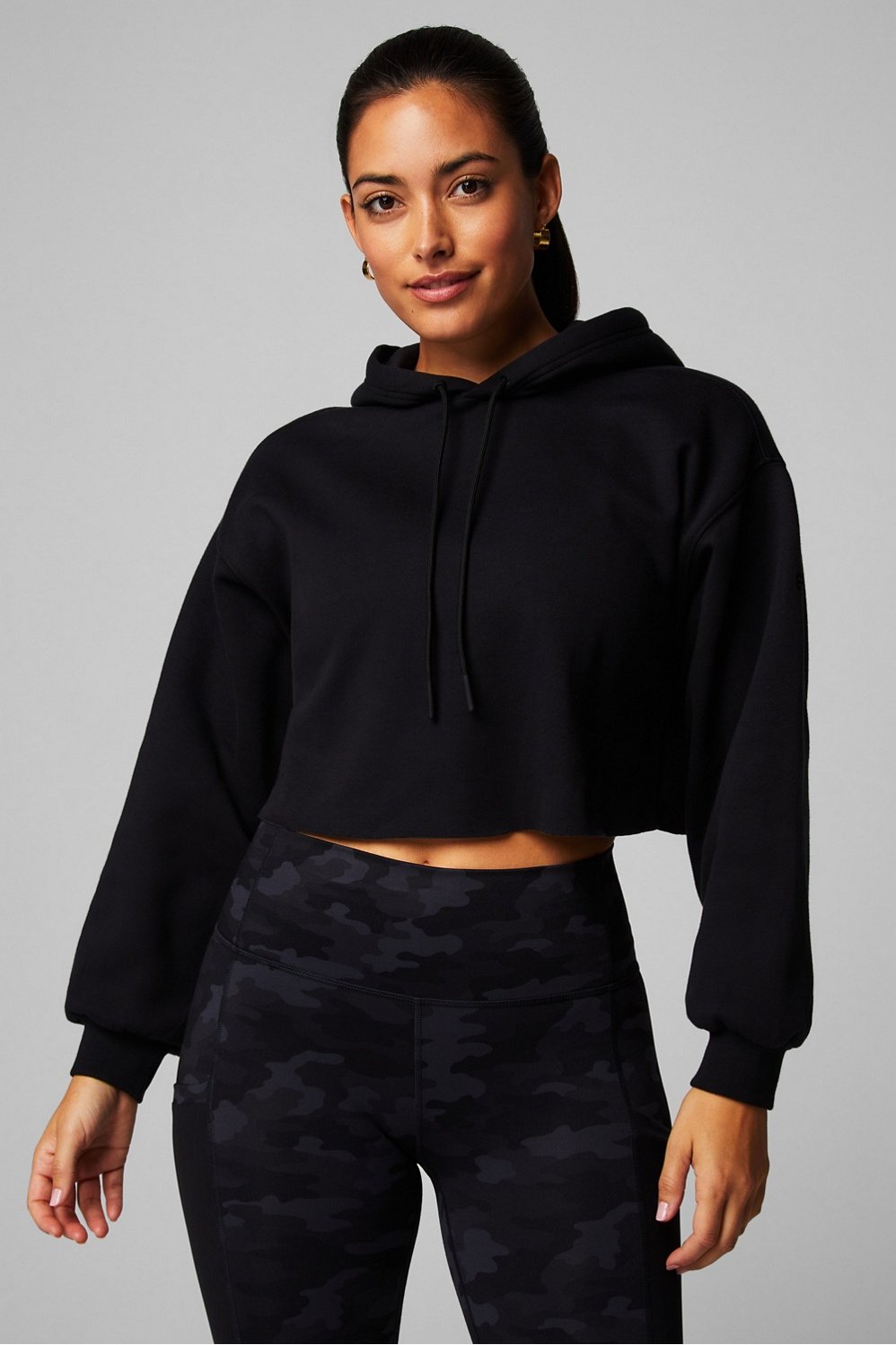 Cozy Fleece Cropped Hoodie