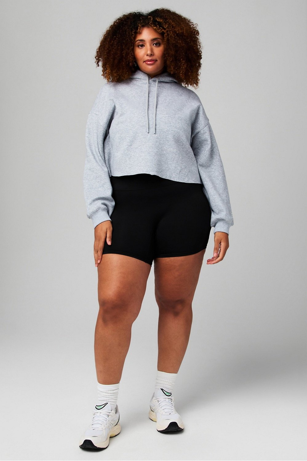 Cozy Fleece Cropped Hoodie