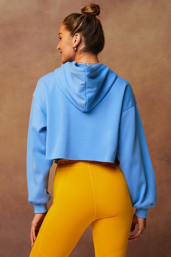 Cropped discount hoodie blue