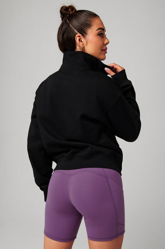 Cozy Fleece Half Zip Sweatshirt - Fabletics
