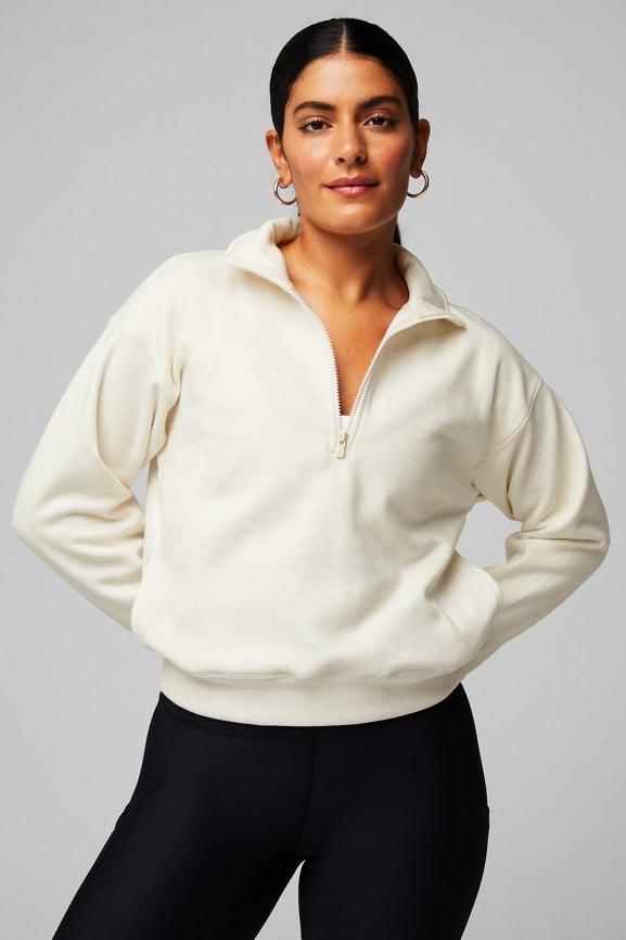 Cozy Fleece Half Zip Sweatshirt