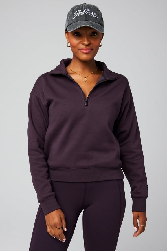 Cozy Fleece Half Zip Sweatshirt Fabletics