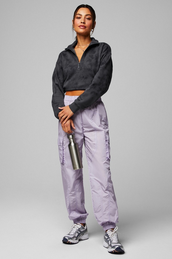 SLY | PIPING VELOUR HALF ZIP スウェット (Tシャツ・カットソー