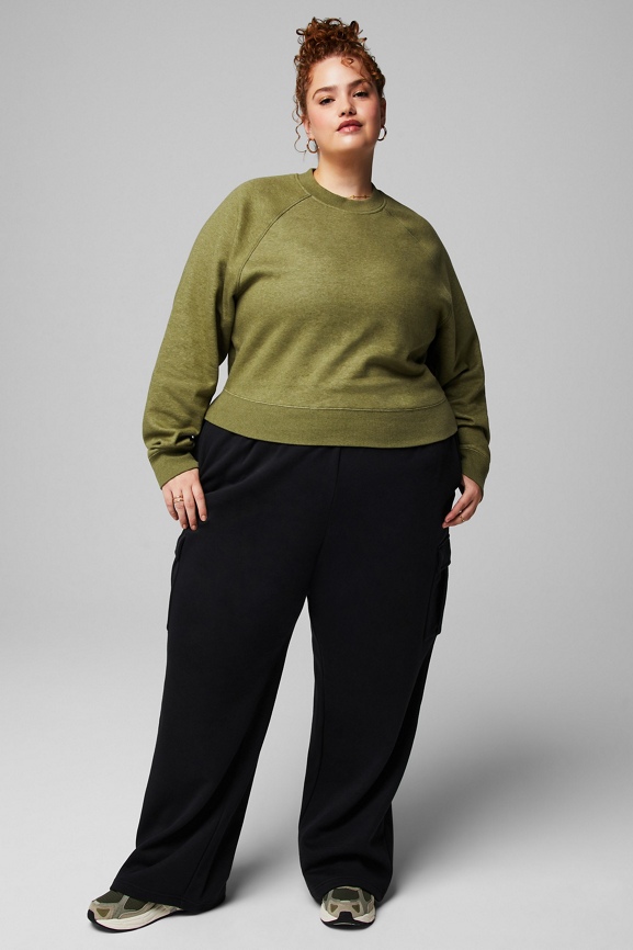 Cozy Fleece Raglan Sweatshirt - Fabletics
