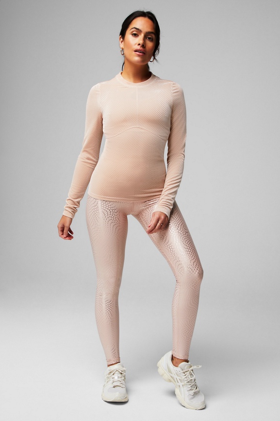 Velour Seamed Long-Sleeve Top - Fabletics