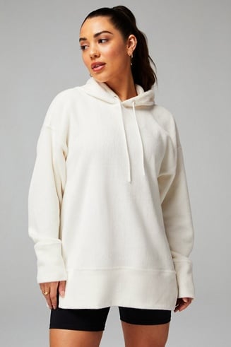 Oversized discount white hoodie