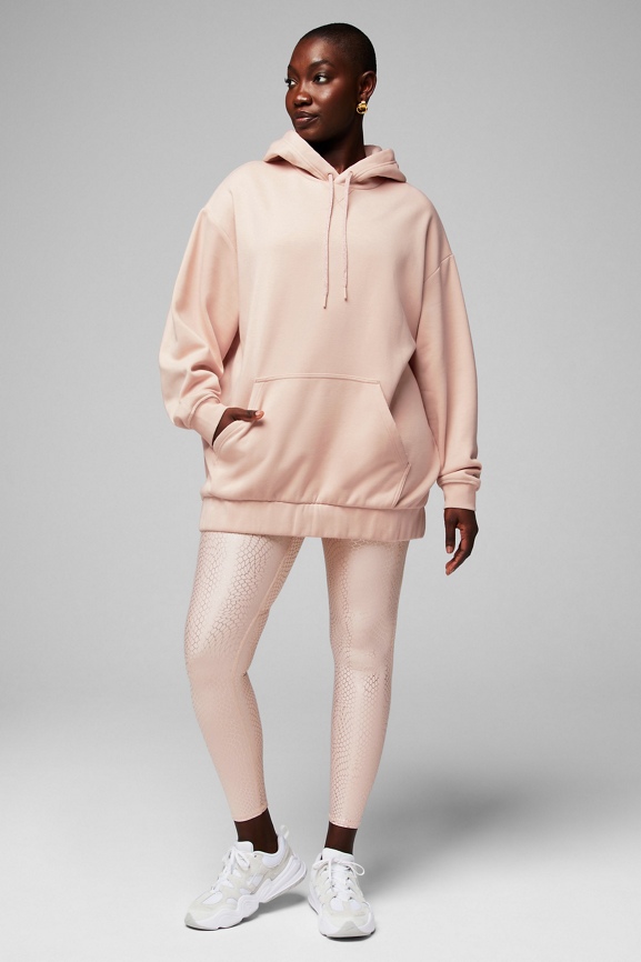 Pink graphic online hoodie