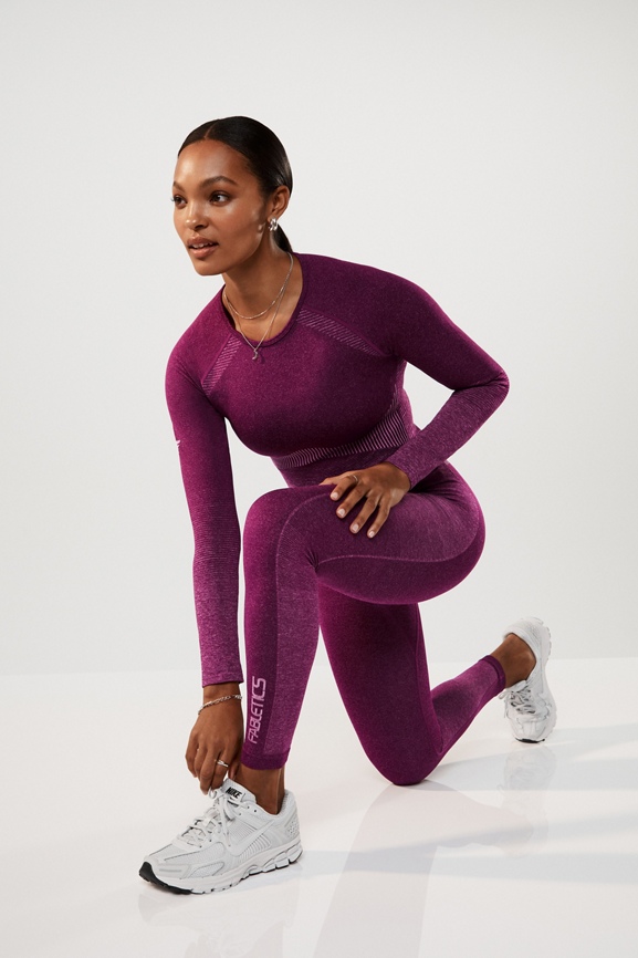 Seamless Sport Stripe Long Sleeve Top Fabletics