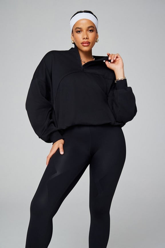 Mesh Me Smoothing Sleeved Thong Bodysuit - Fabletics Canada