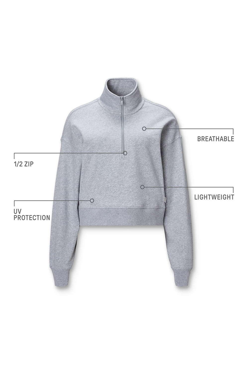 Year Round Terry Half Zip Sweatshirt