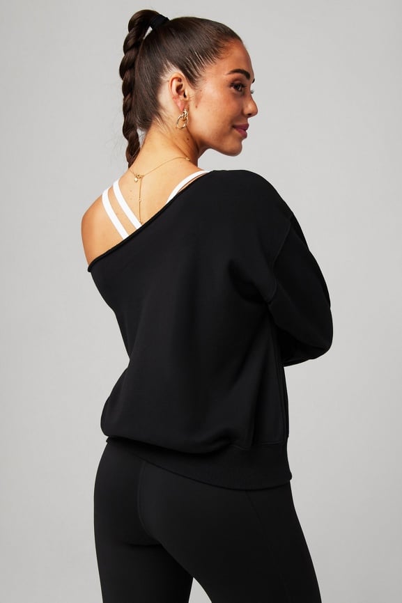 Year Round Terry Off Shoulder Sweatshirt Fabletics