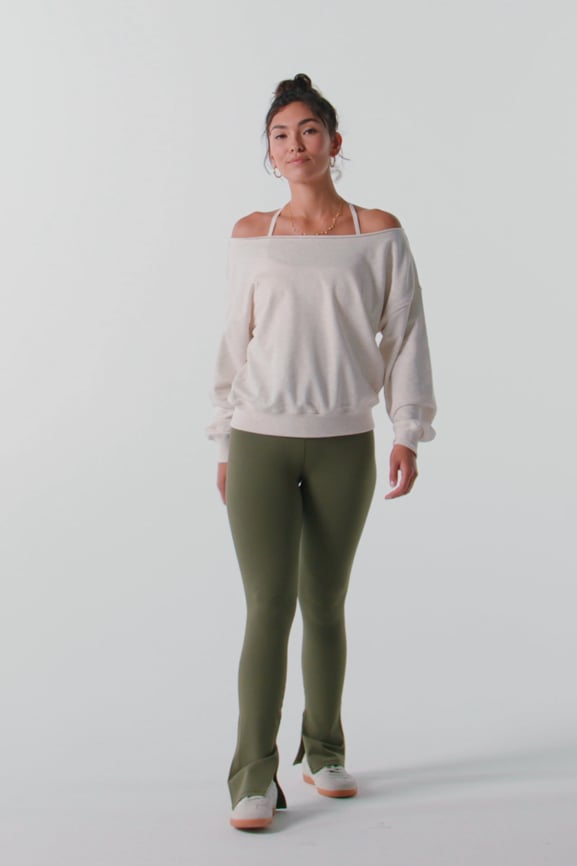 Year Round Terry Off Shoulder Sweatshirt - Fabletics