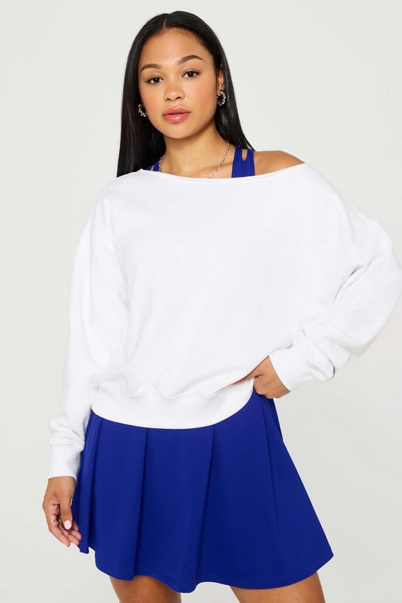 Terry Off Shoulder Top/Skort Set