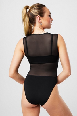 24SS】FETICO フェティコ / MESH KNIT SHAPED-NECK BODYSUIT