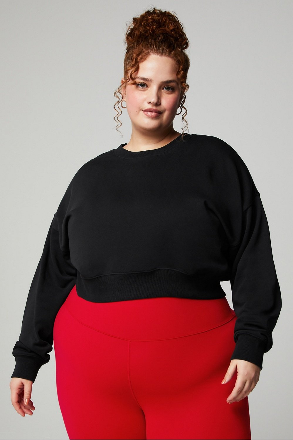 Year Round Terry Cropped Sweatshirt