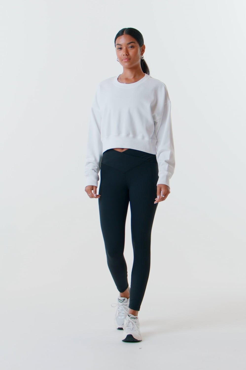 Year Round Terry Cropped Sweatshirt