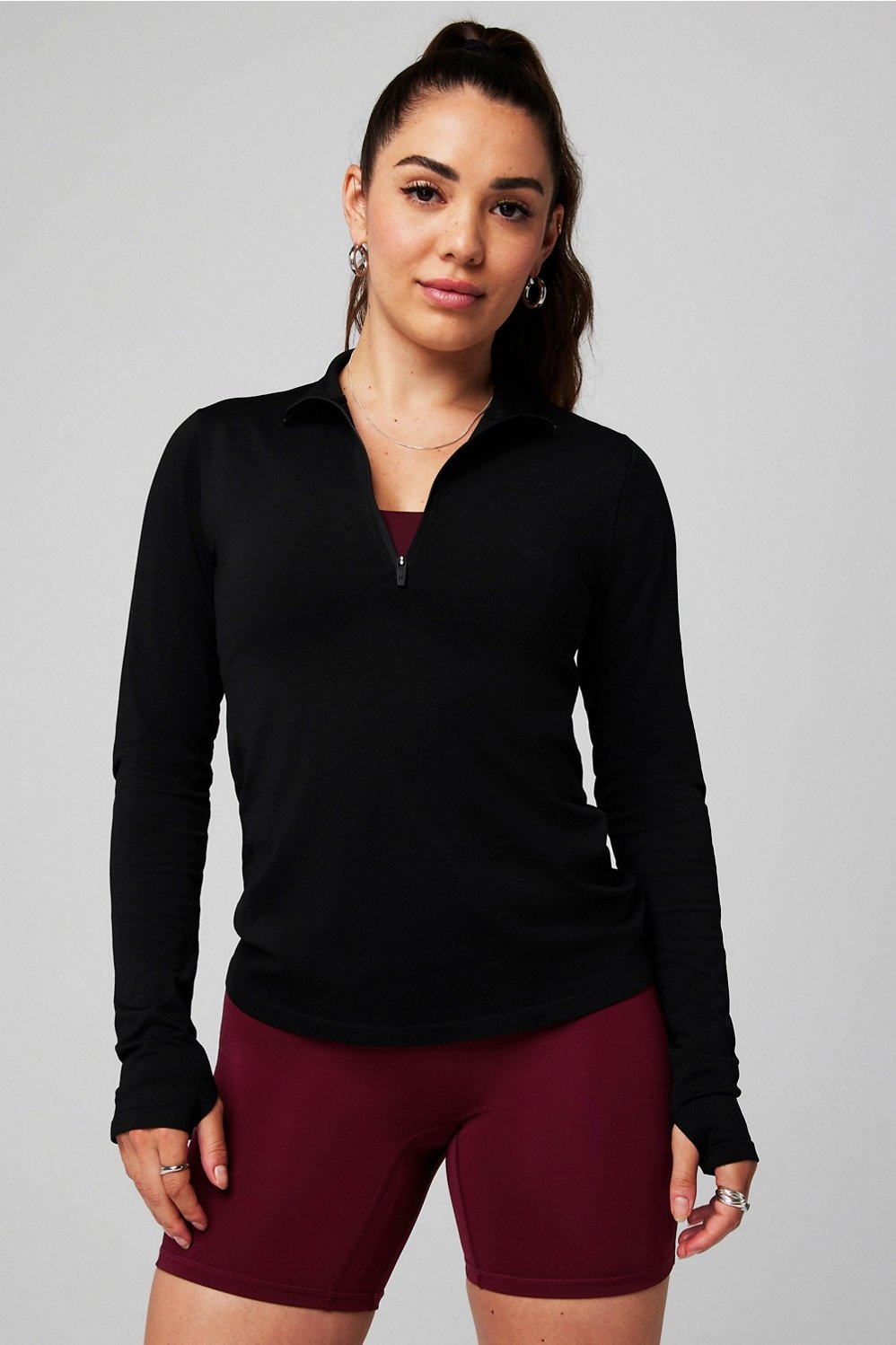Printed Mesh Crewneck: Women's Designer Tops | Tory Burch