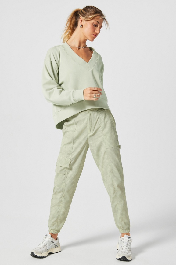 Cozy Fleece V-Neck Sweatshirt - Fabletics
