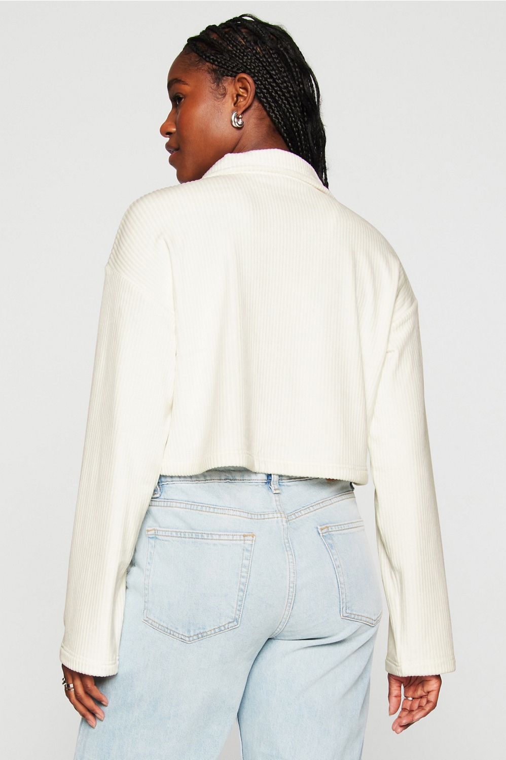 Plush Rib Half Zip Sweatshirt - Fabletics
