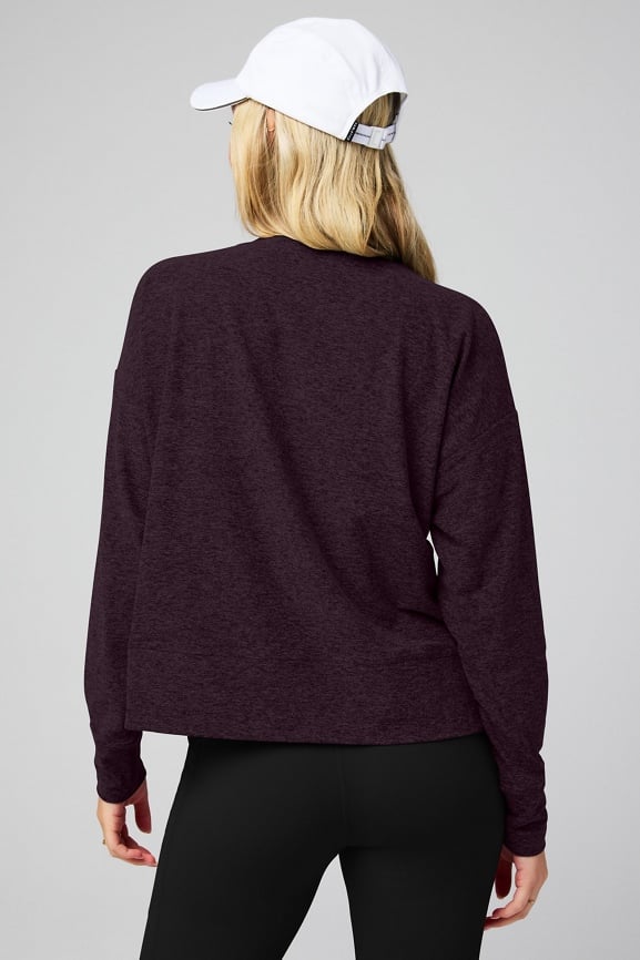 Cloud Jersey Boxy Long-Sleeve Top