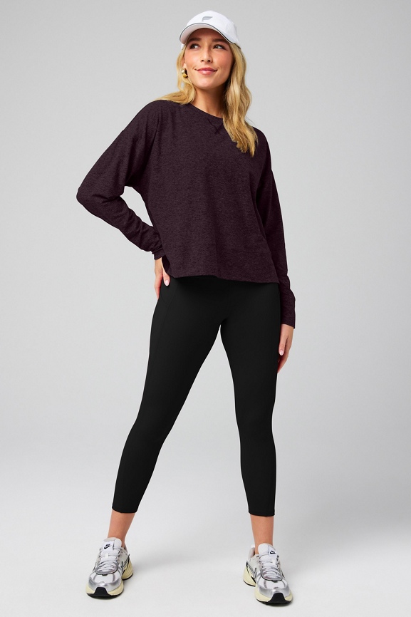 Cloud Jersey Boxy Long-Sleeve Top