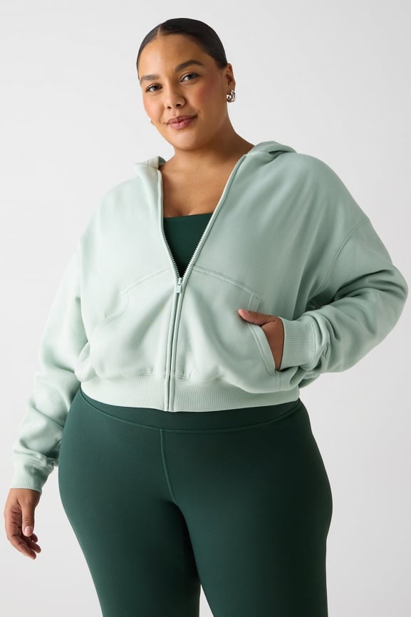 Cozy Fleece Oversized Full-Zip Hoodie - Fabletics Canada