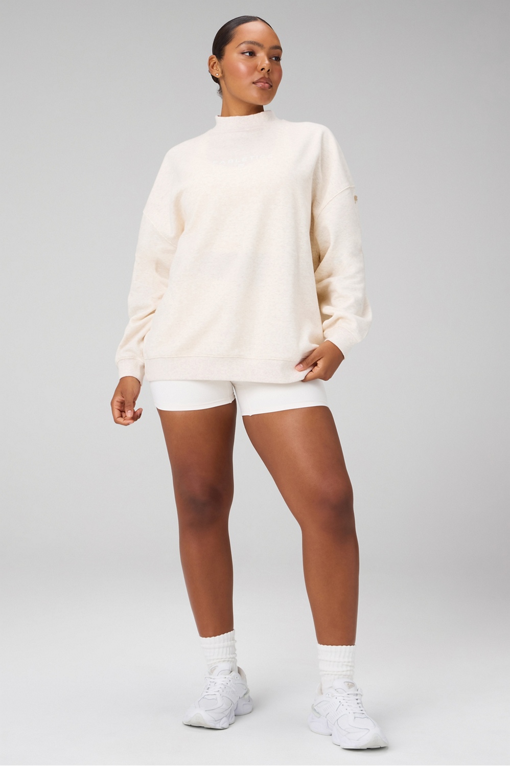 Cozy Fleece Oversized Mock Neck Sweatshirt - Fabletics