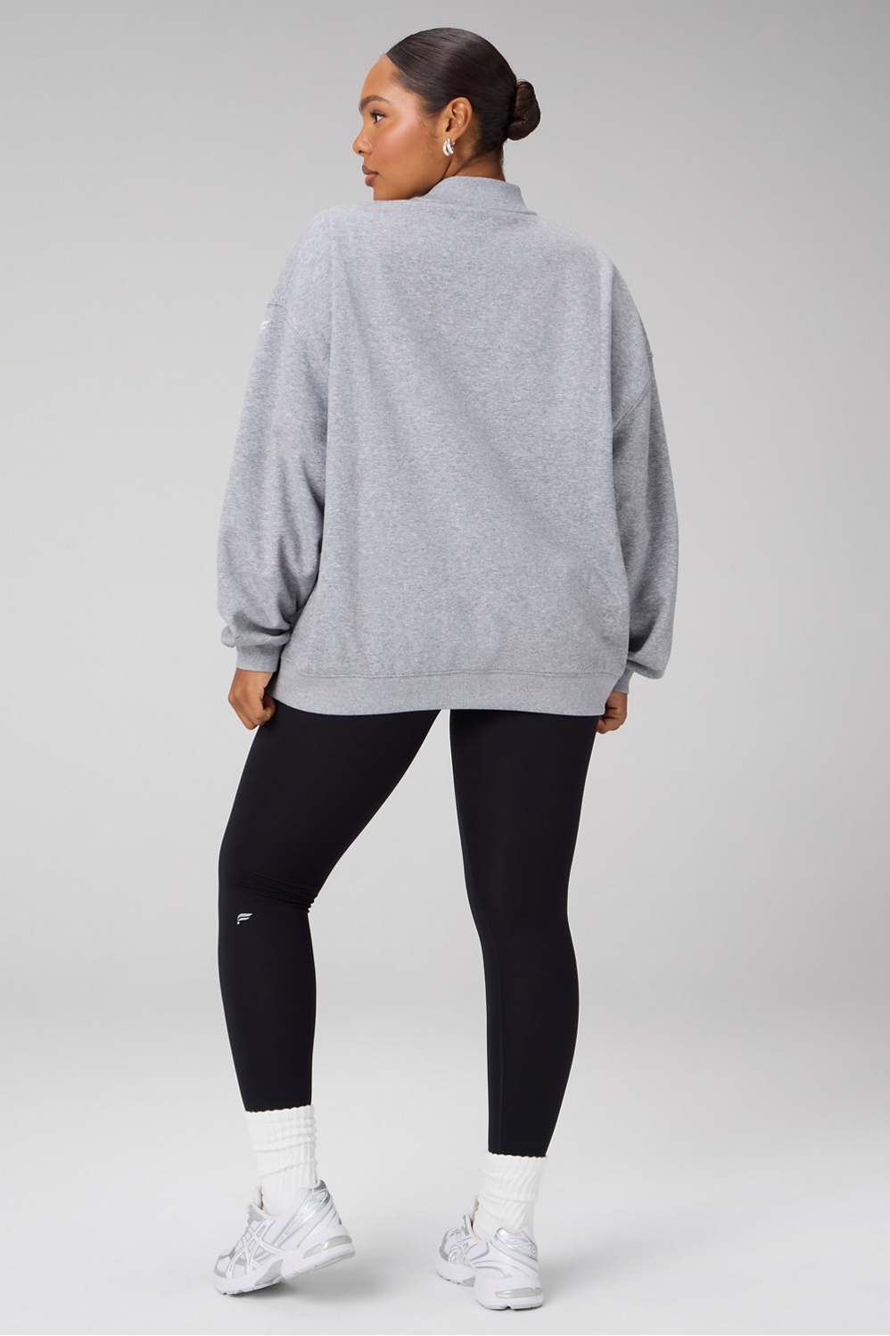 Cozy Fleece Oversized Mock Neck Sweatshirt - Fabletics Canada