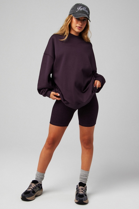 Cozy Fleece Oversized Mock Neck Sweatshirt - Fabletics