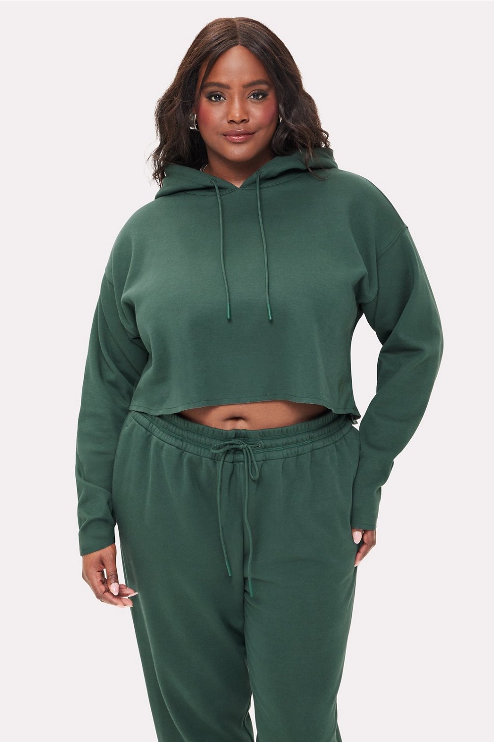 Cozy Fleece Everyday Cropped Hoodie