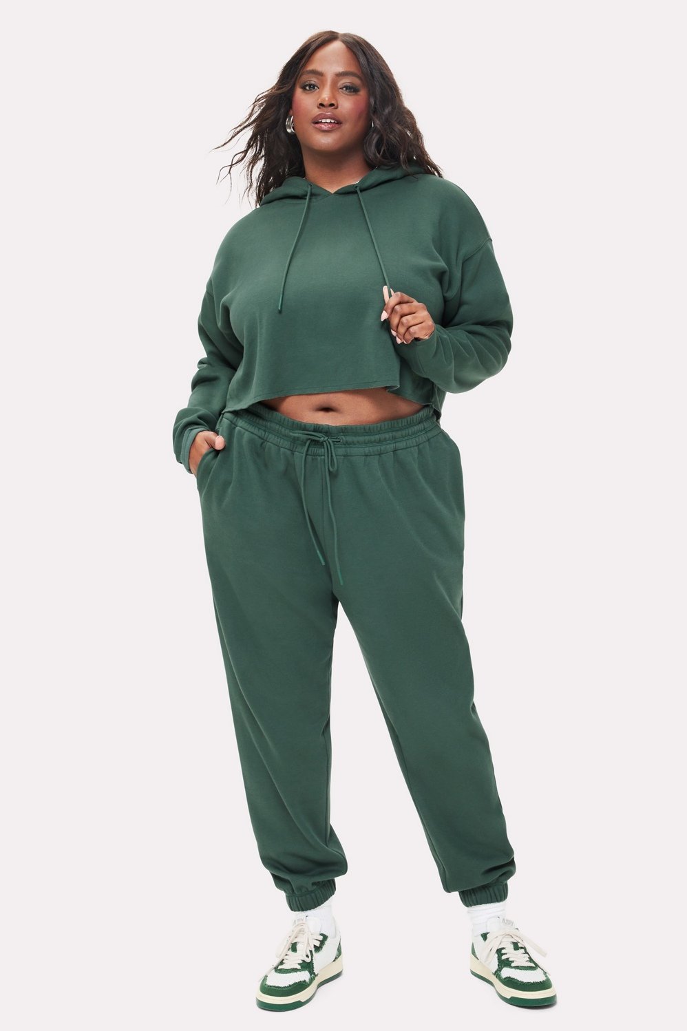 Cozy Fleece Everyday Cropped Hoodie