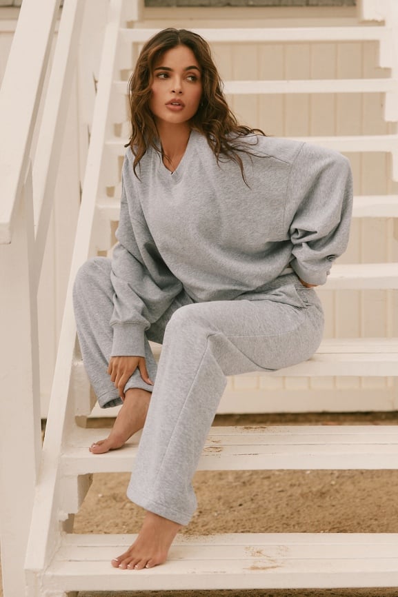 Year Round Terry Crew Neck Sweatshirt