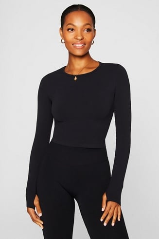 ヨガ・ピラティス LAVA PERFECT FORM TOPS LONG SLEEVE L ピラティスウェアLAVA公式オンラインストアLapre｜LAVA公式